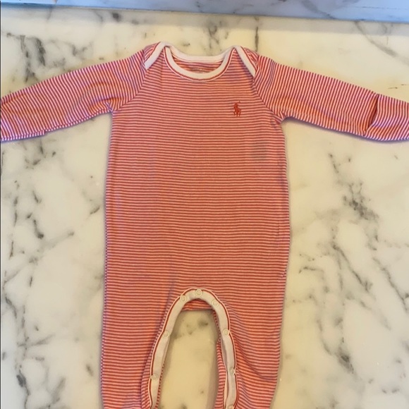 Pink Ralph Lauren Baby onesie